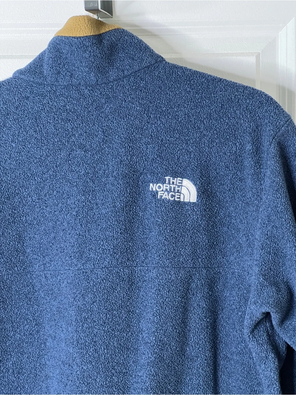 The North Face Navy & Tan 1/2 Zip Fleece Pullover